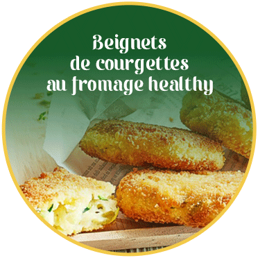 Beignets de courgettes au fromage healthy 