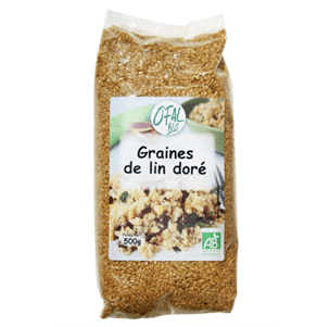 Graines de lin dorées - 500g - Bio