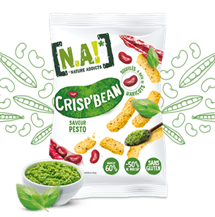 Crisp’Bean saveur Pesto - 50g