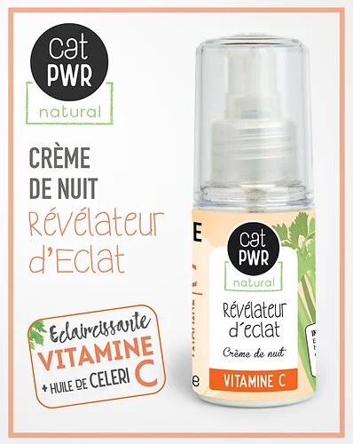 Crème de Nuit REVELATEUR D’ECLAT (Vitamine C) - 40g